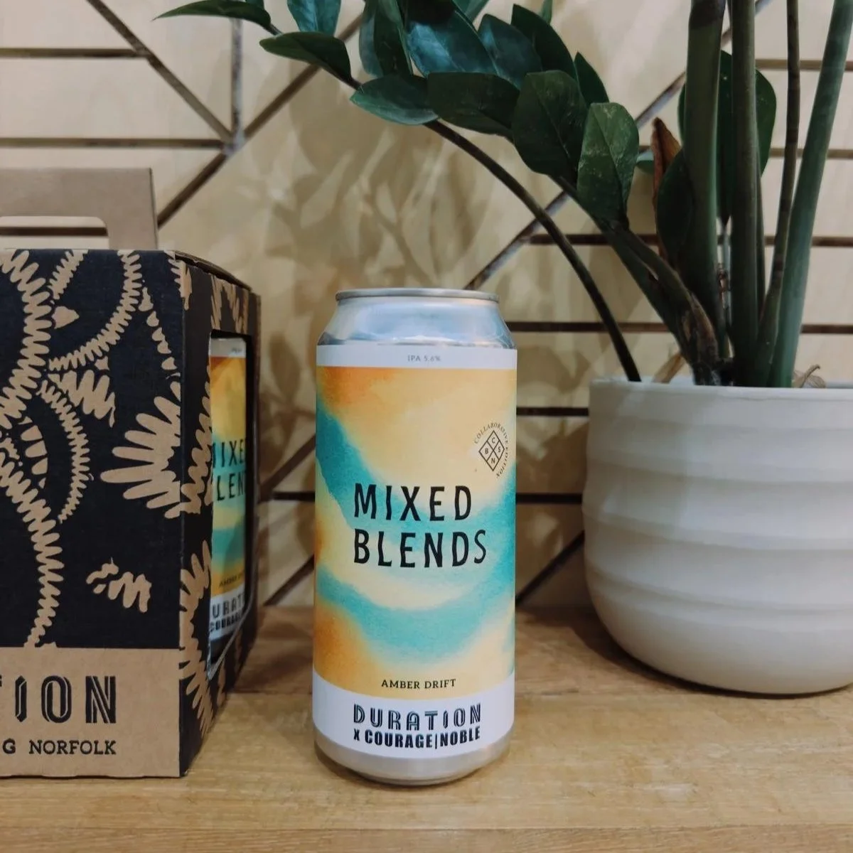 Duration beer IPA collaboration product by Courage | Noble barbershop