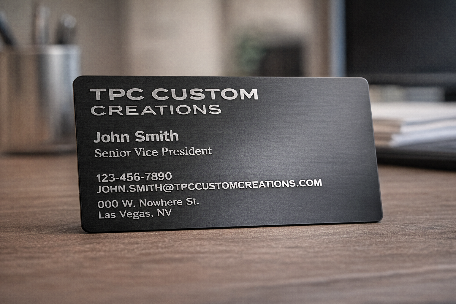 Metal Tap Business Cards (QR Contact Cards)