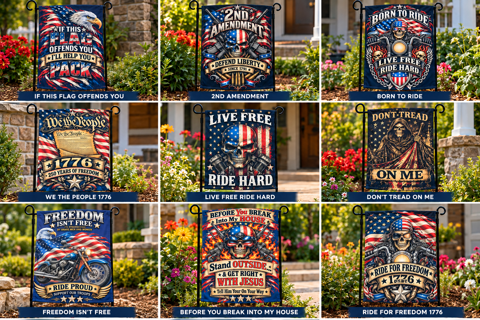 Patriotic Motorcycle Garden Flag Collection.png