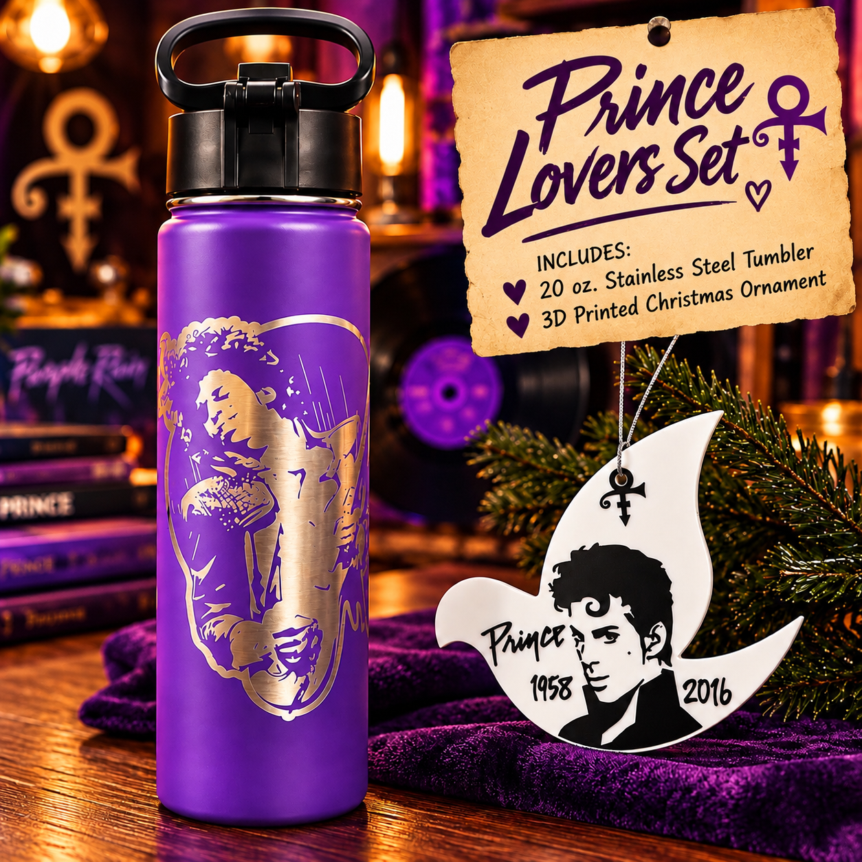 Prince Lovers Gift Set in Purple and Gold.png