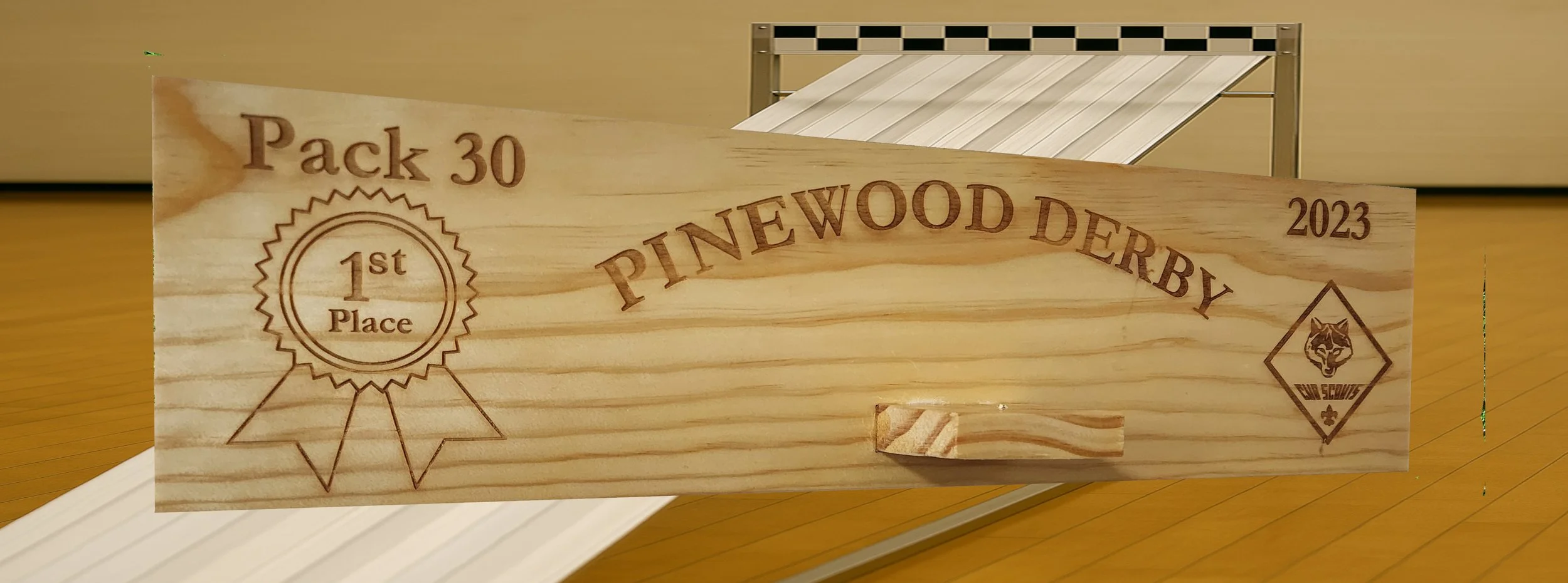 Scouting America Pinewood Derby Award