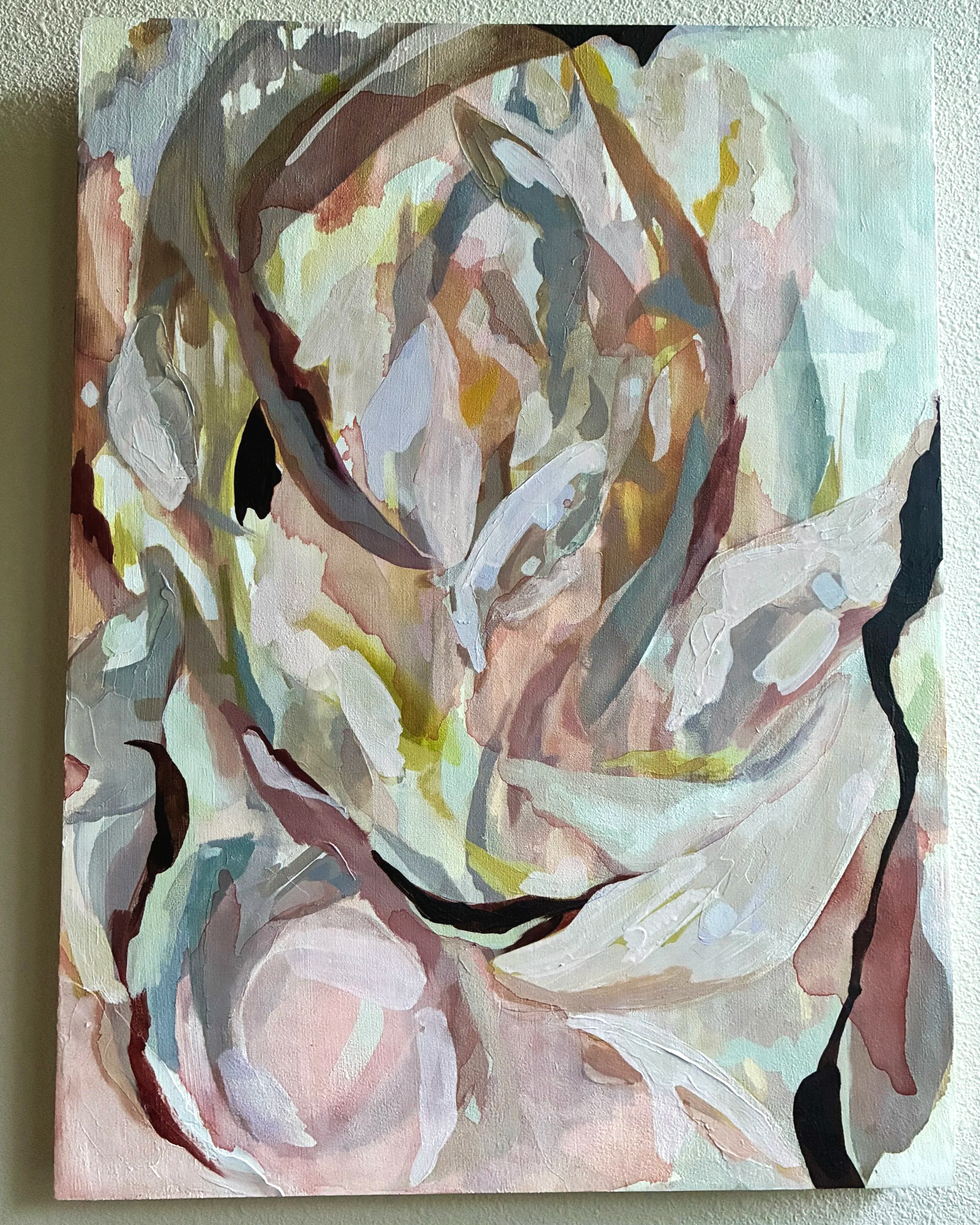 Magnolias 
2026 
Mixed Media on Panel, 18x24"