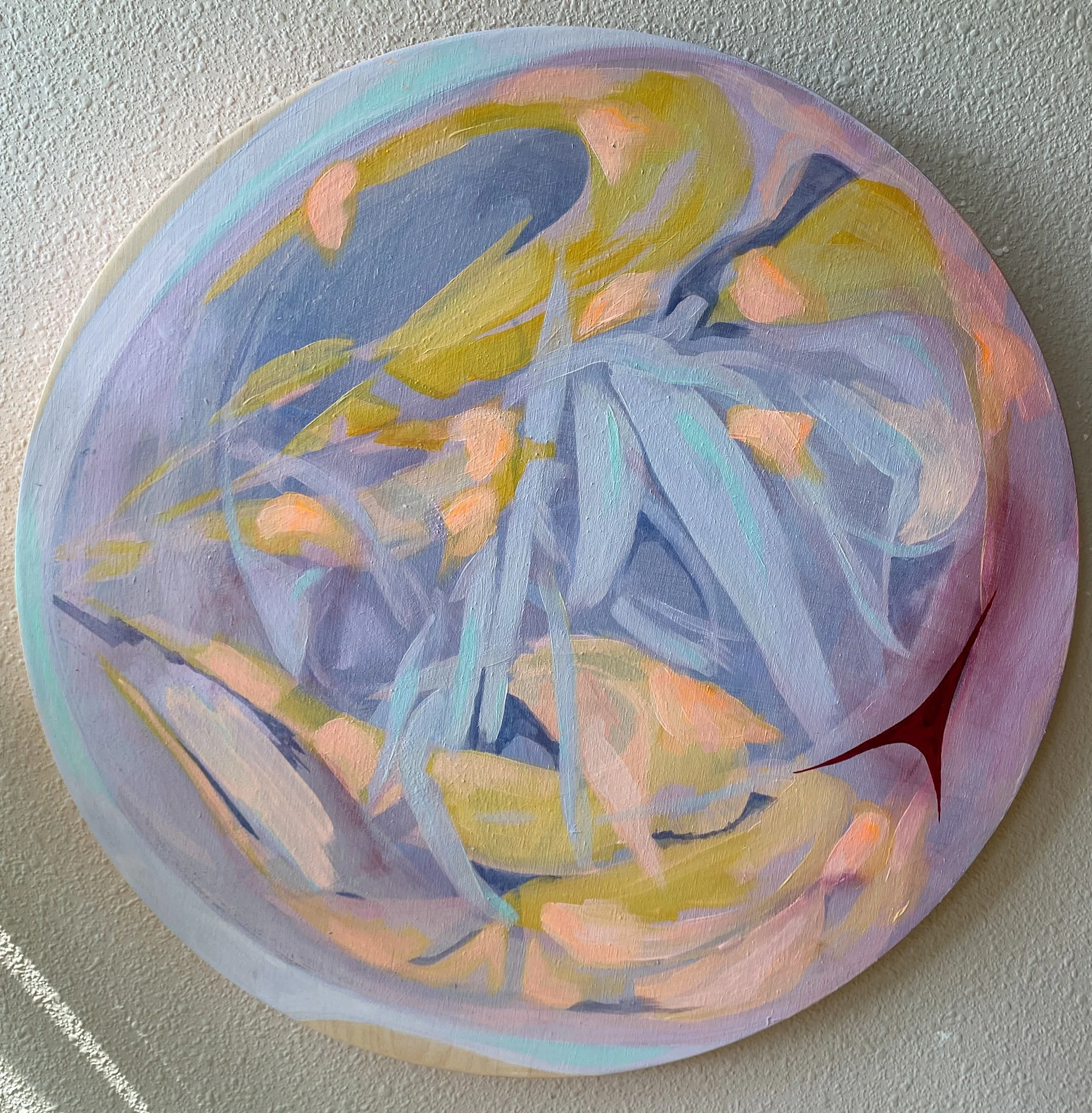 Femme, 2025, Mixed Media on Panel, 16"
