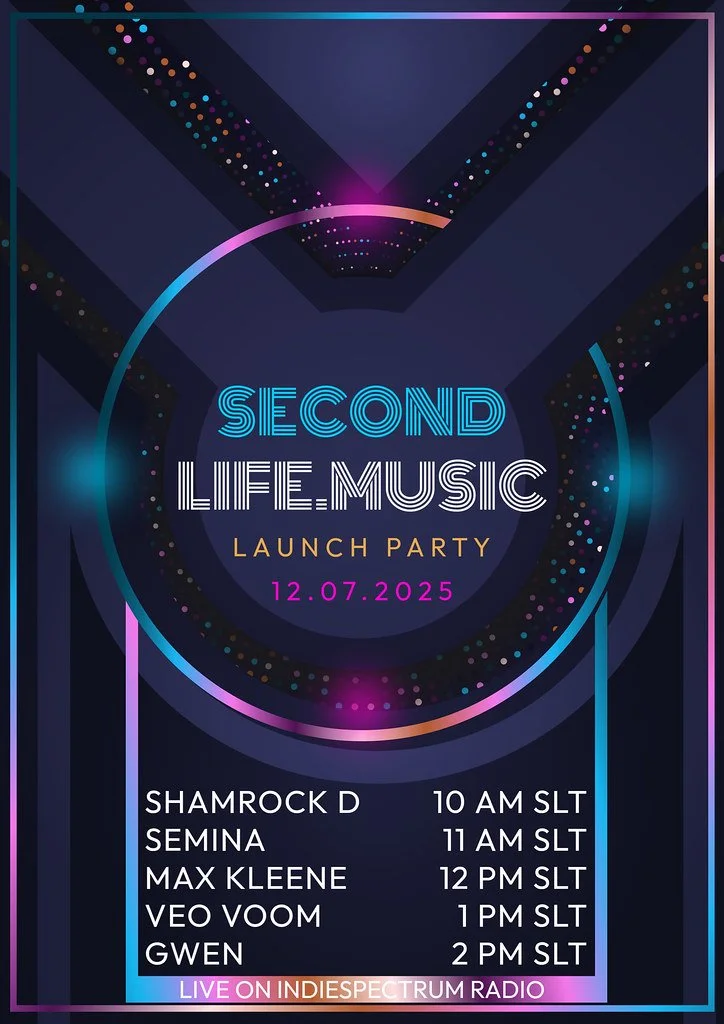 SecondLife.music Launch Party - Live from Silent Melody on Indiespectrum Radio 