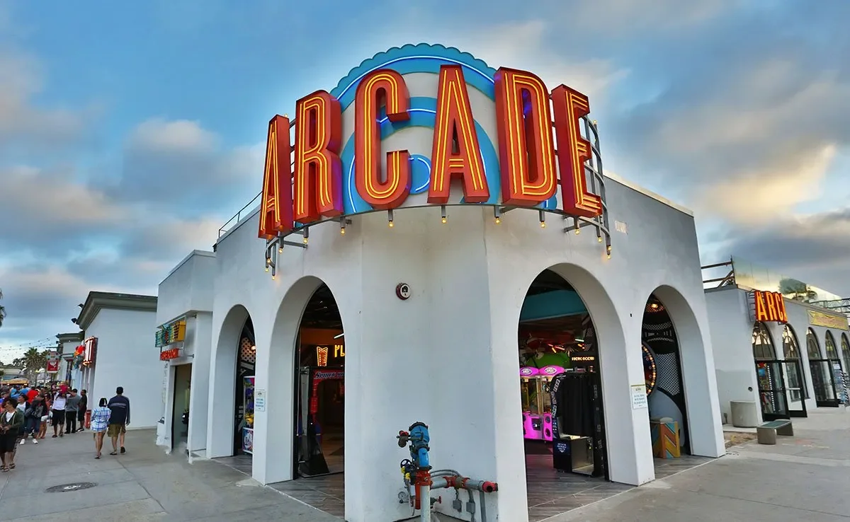 Outside the Old Arcade