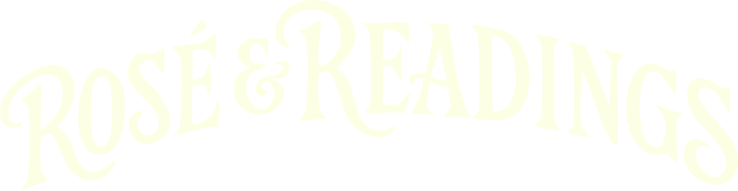Illustration of Rosé & Readings podcast segment title in hand drawn typography