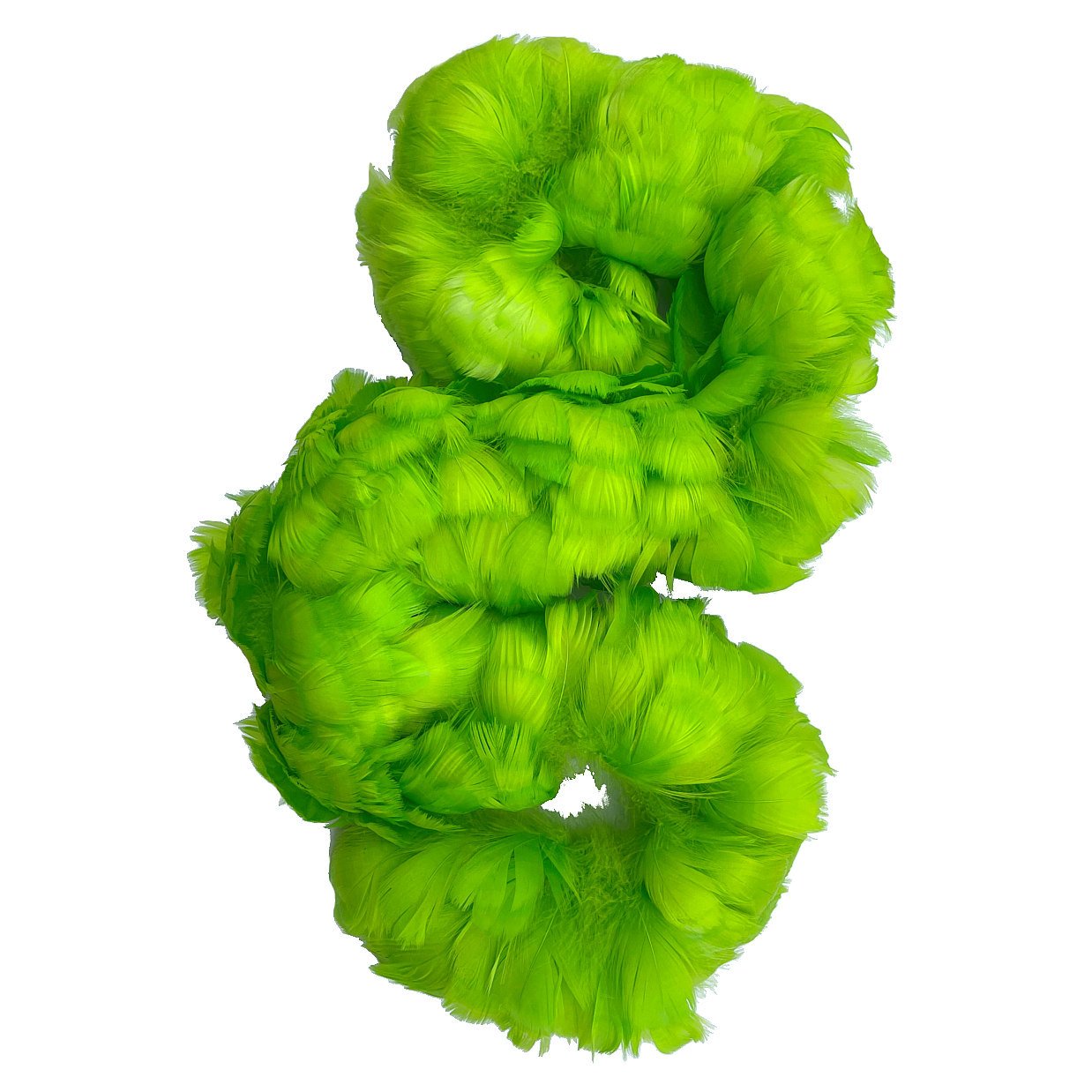 Goose Coquille Feathers 2.5-4" Dyed Pakalana Green