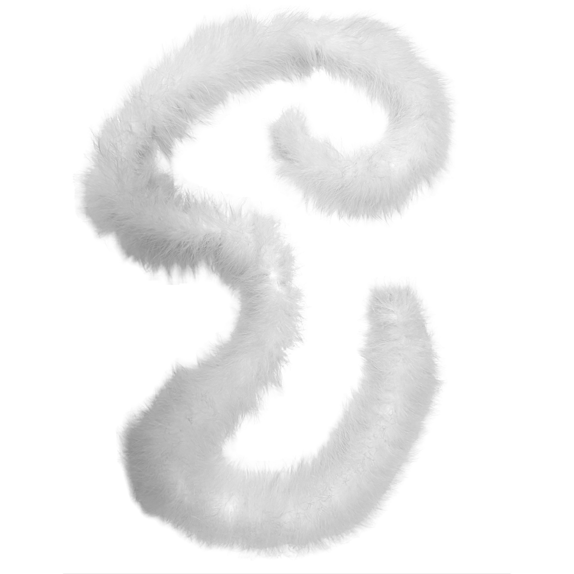 25 Gram Marabou Yardage Boas - White