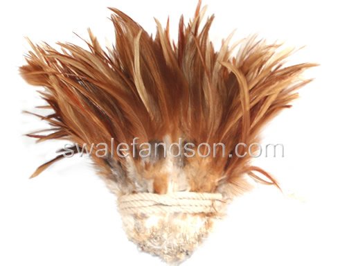 Strung Natural Red Rooster Saddles