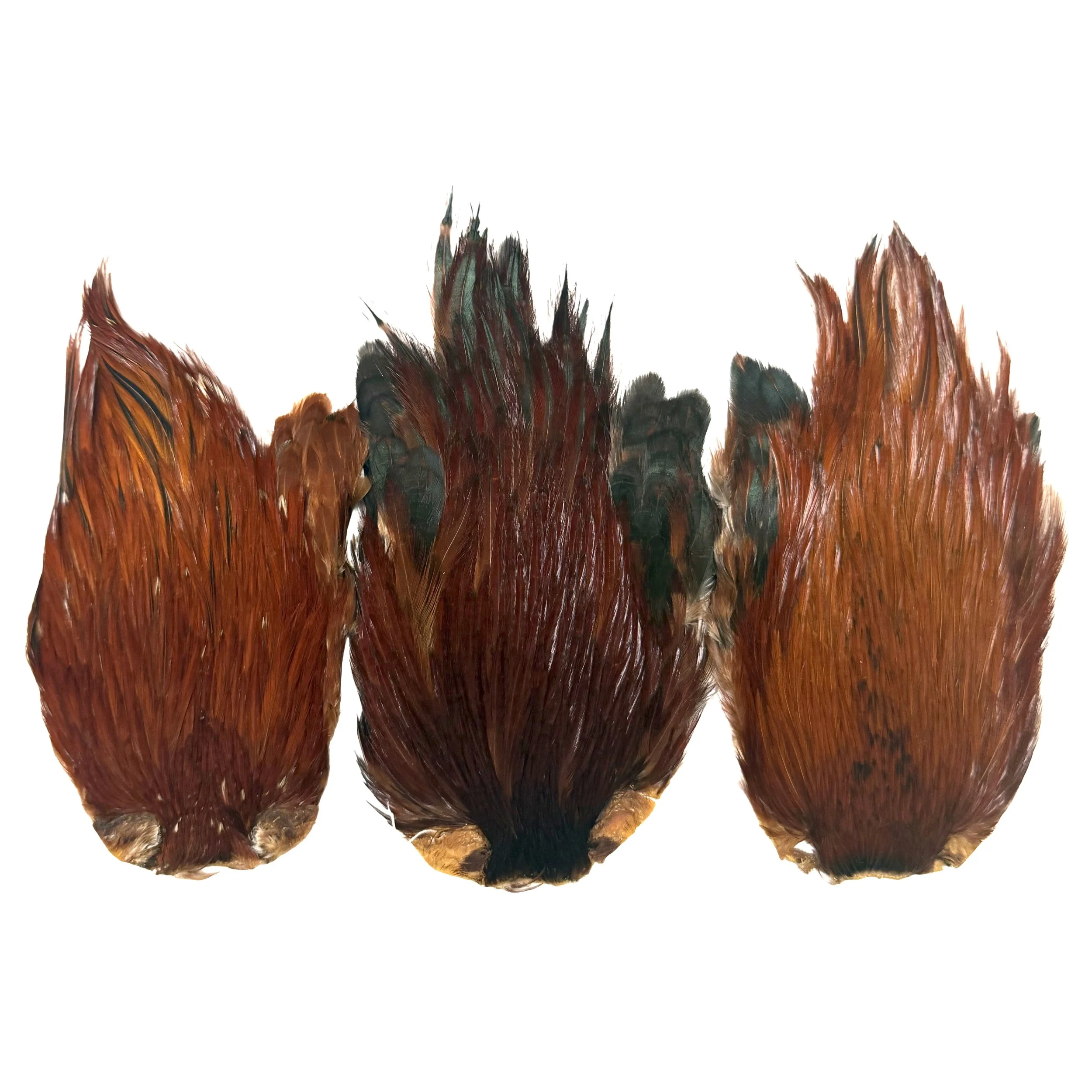 Indian Rooster Necks - Natural Red