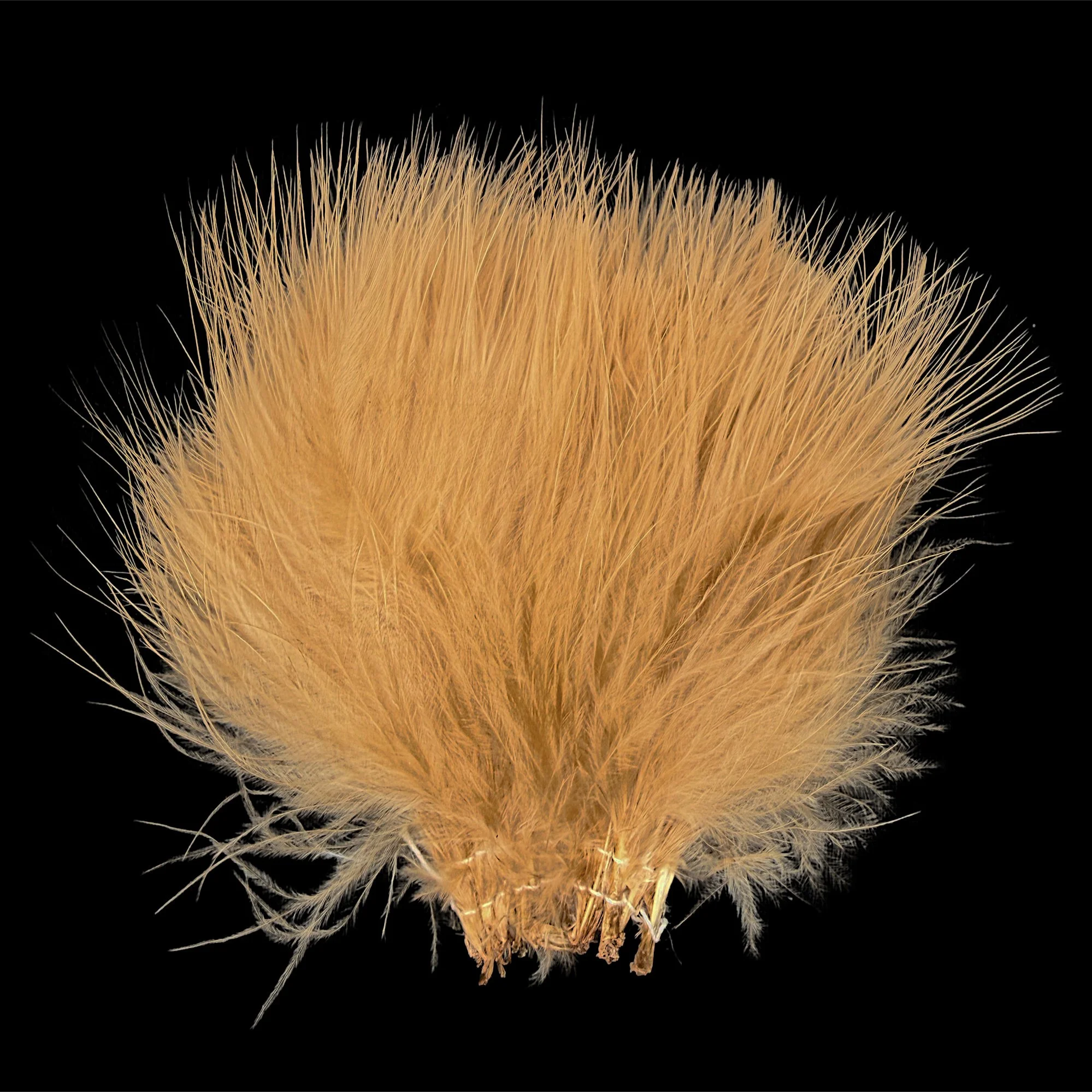 4-5"  Strung Turkey Marabou Dyed Ginger
