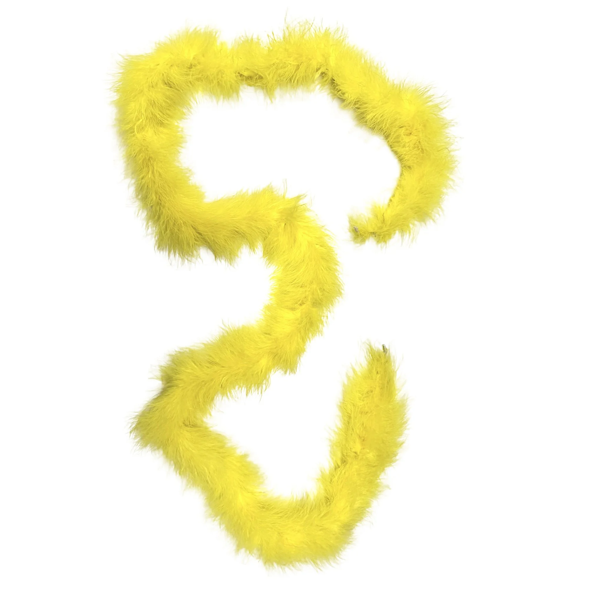 25 Gram Marabou Yardage Boas - Yellow