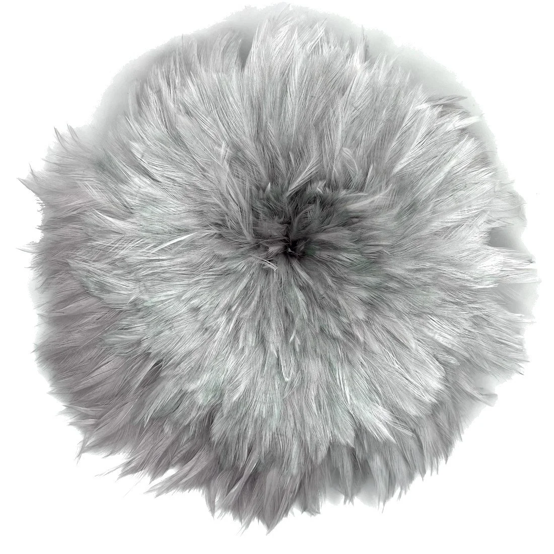 Strung Rooster Neck Hackle 4-6" Dyed Pearl Gray