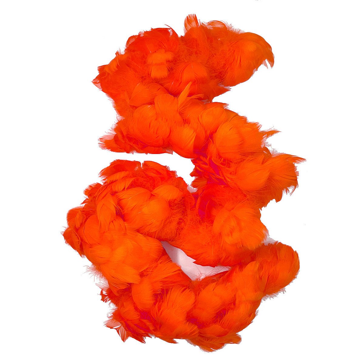 Goose Coquille Feathers 2.5-4" Dyed Orange