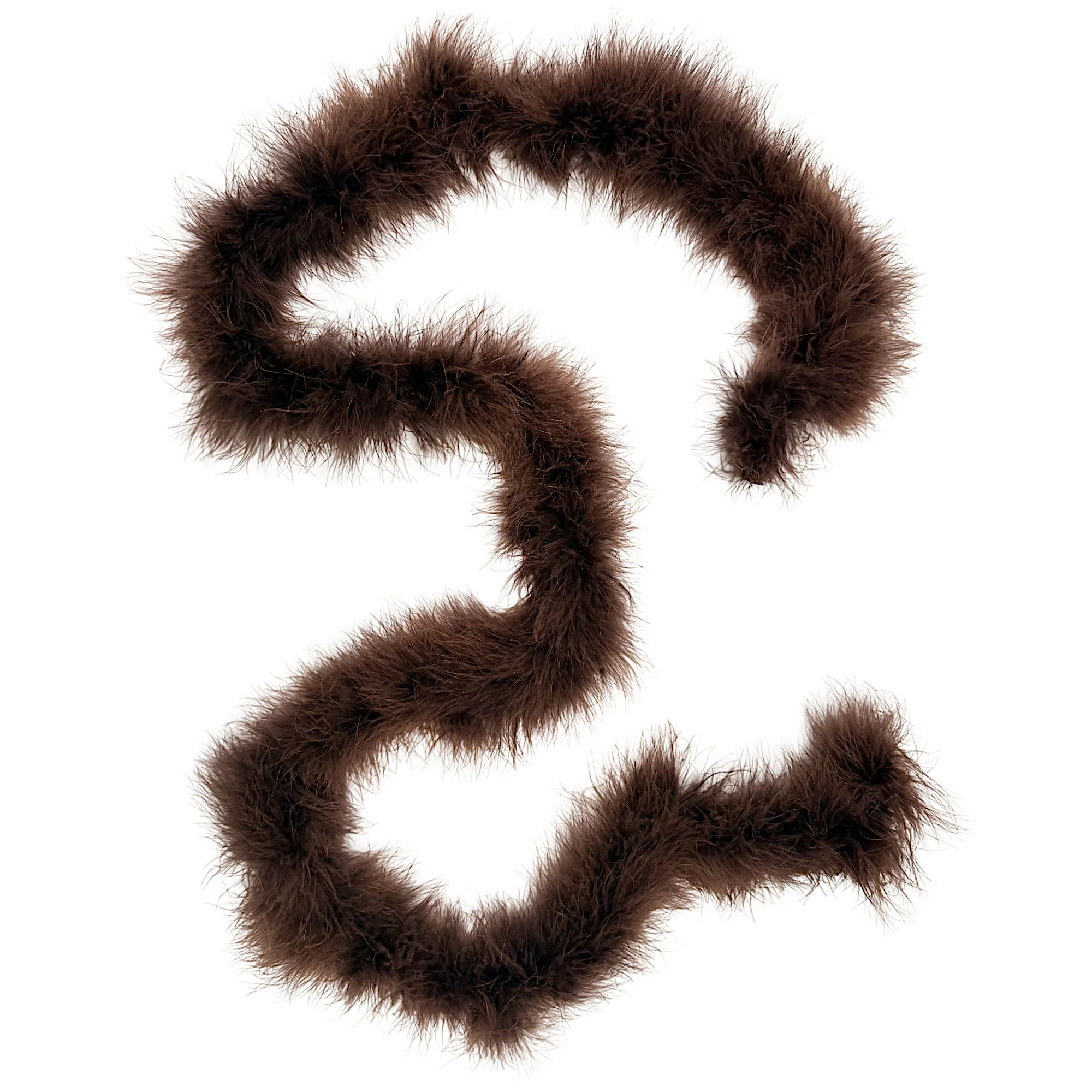 25 Gram Marabou Yardage Boas - Brown