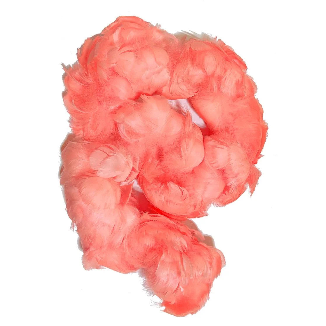 Goose Coquille Feathers 2.5-4" Dyed Coral