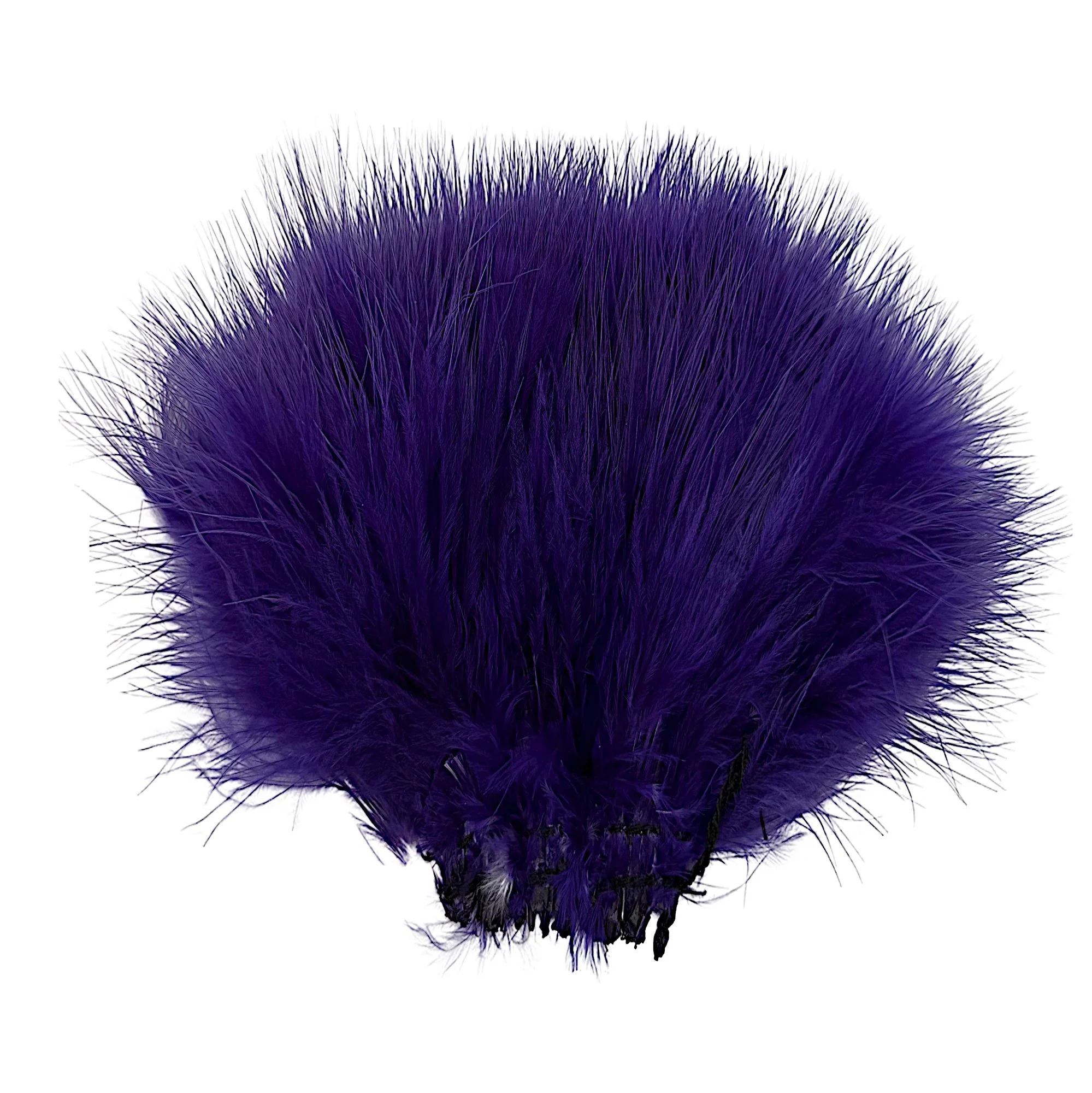 4-5"  Strung Turkey Marabou Dyed Purple
