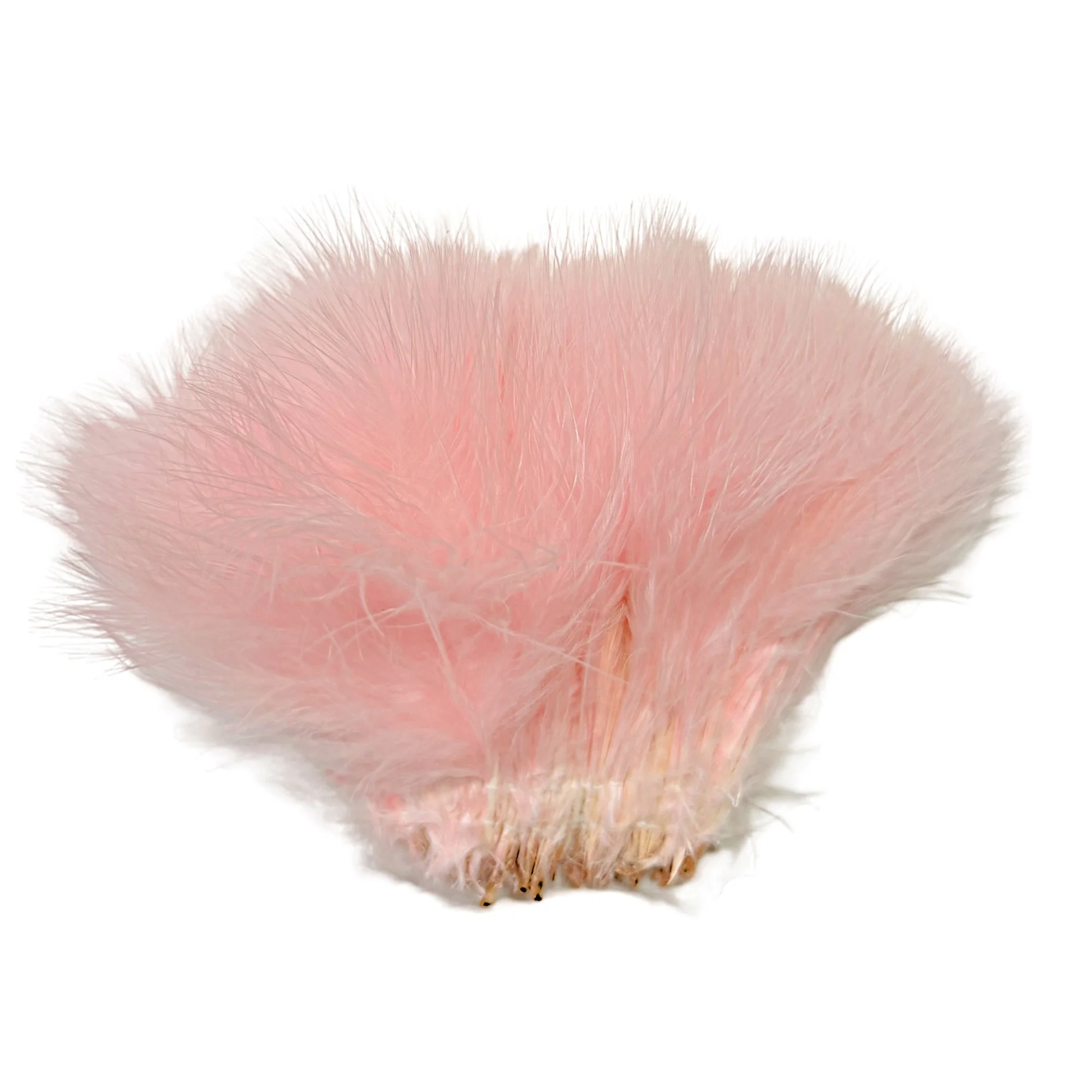 4-5"  Strung Turkey Marabou Dyed Pink