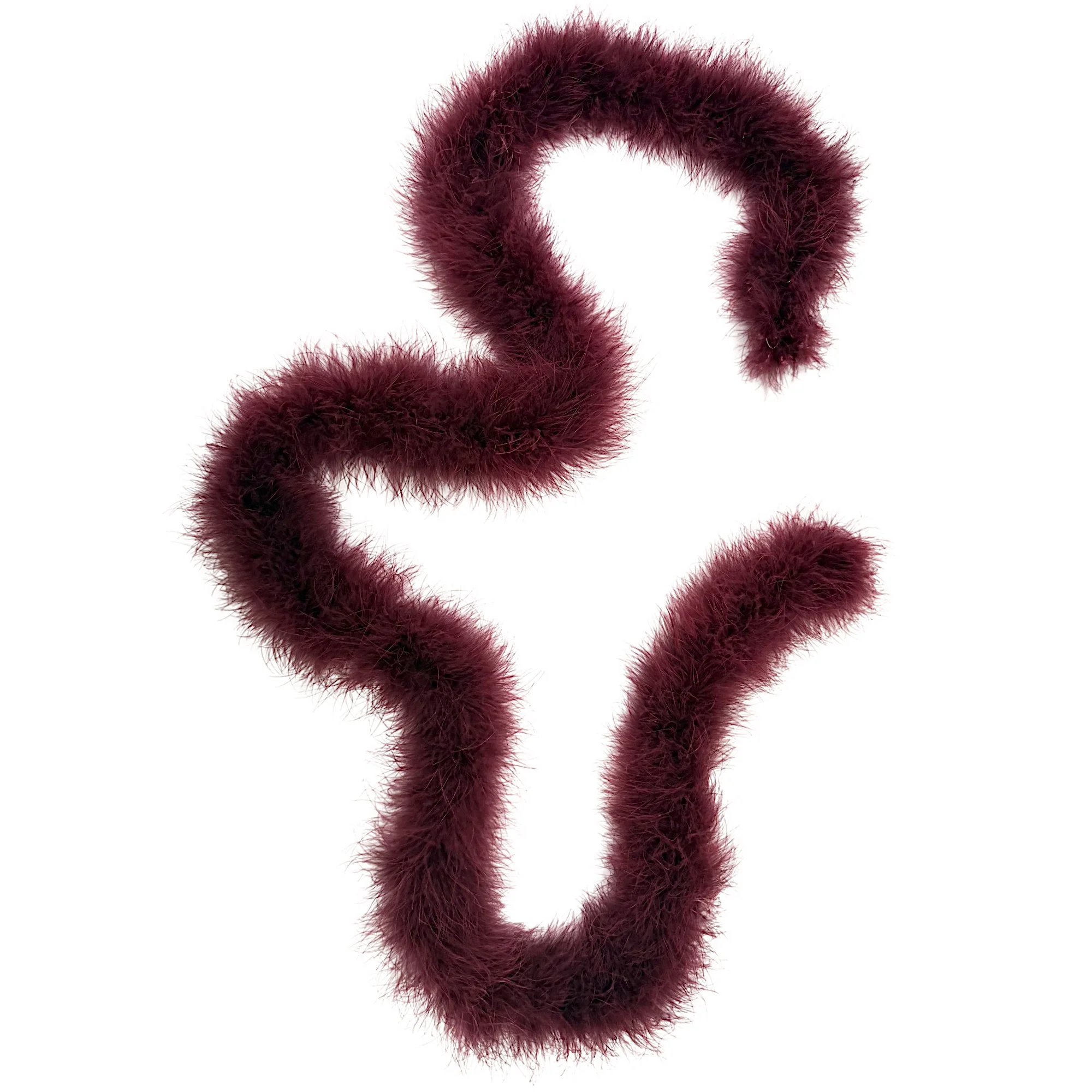 25 Gram Marabou Yardage Boas - Burgundy