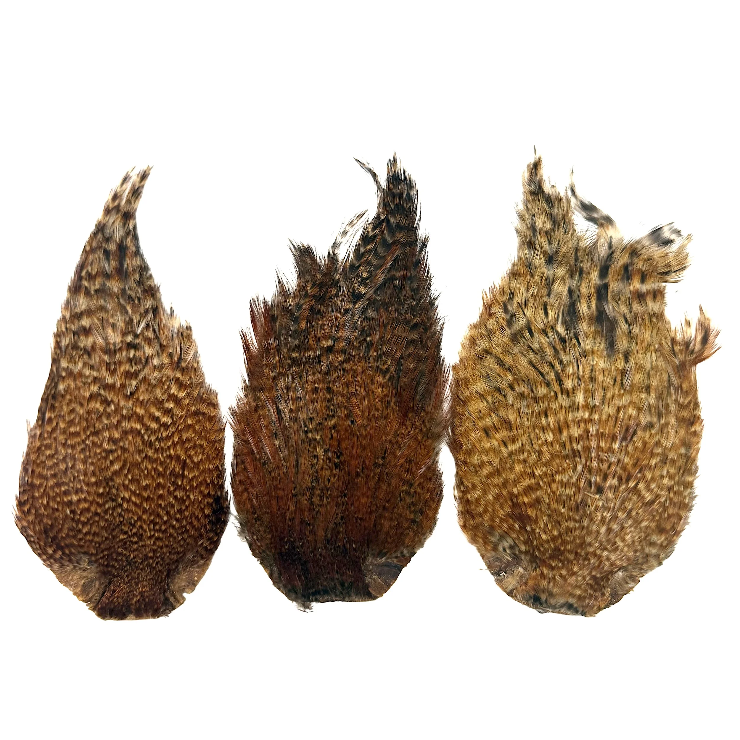 Indian Rooster Necks - Chinchilla