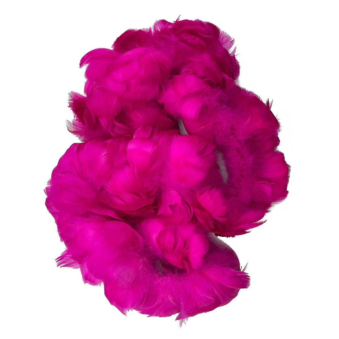 Goose Coquille Feathers 2.5-4" Dyed Fuchsia