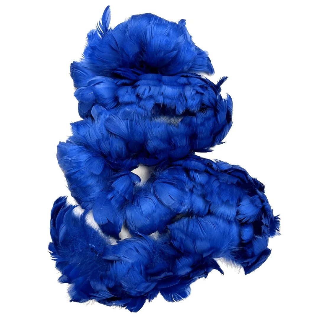 Goose Coquille Feathers 2.5-4" Dyed Royal Blue