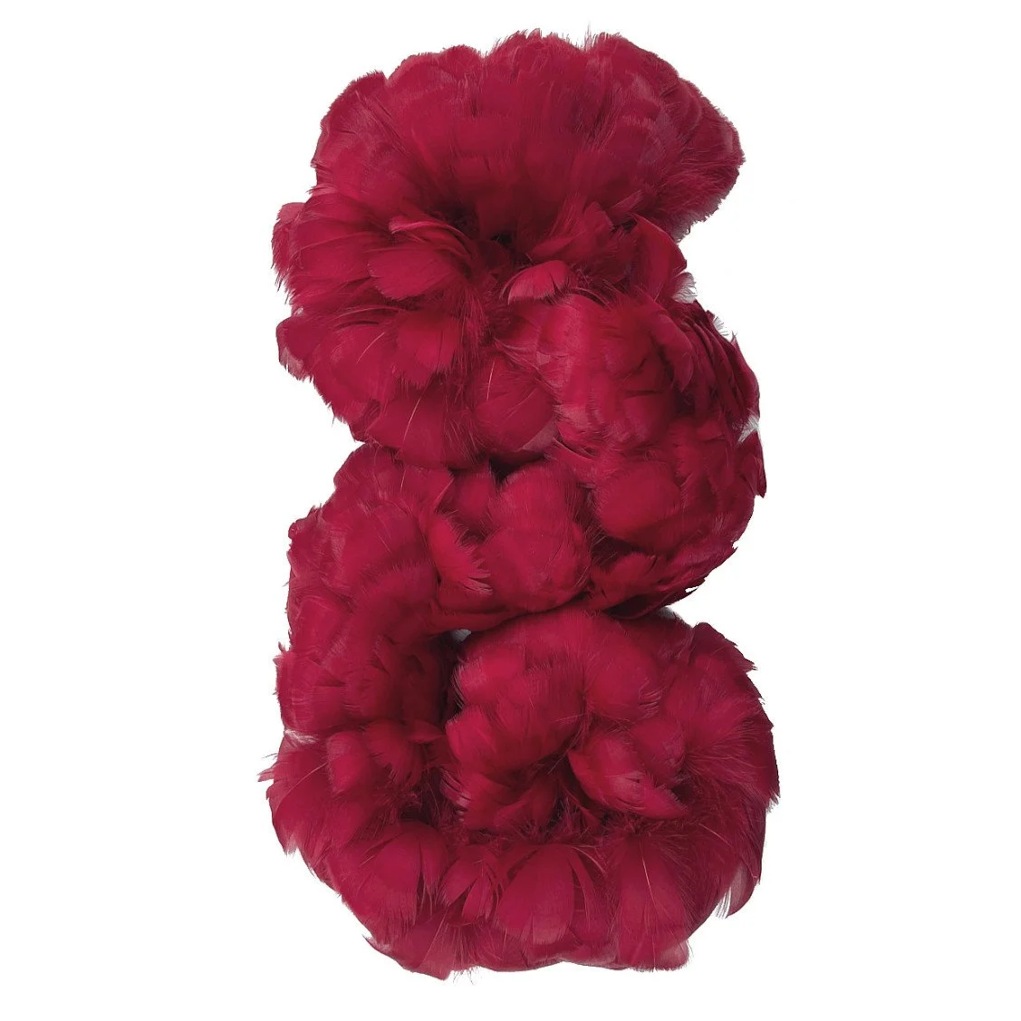 Goose Coquille Feathers 2.5-4" Dyed Dark red