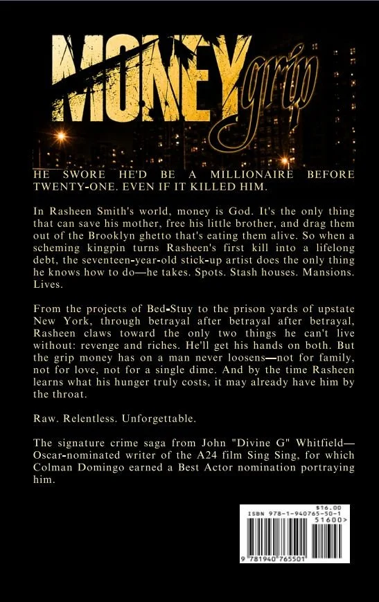 Back-cover-of-Money-Grip-REE-paperback-urban crime novel by Divine G.jpg