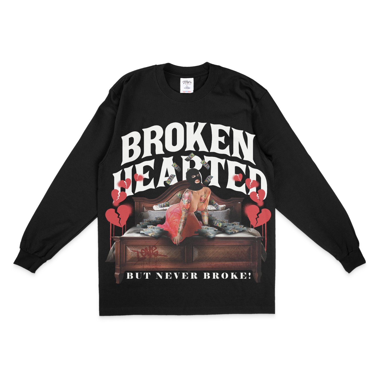Broken Hearted Long Sleeve T Shirt