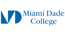 Logo of Miami Dade College with the initials 'MD' and the full college name.