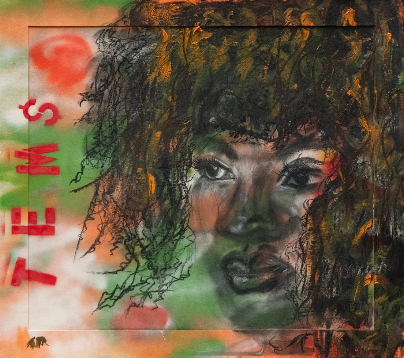 "Tems" - Print ( Original is with me and will stay with me - love this one) 