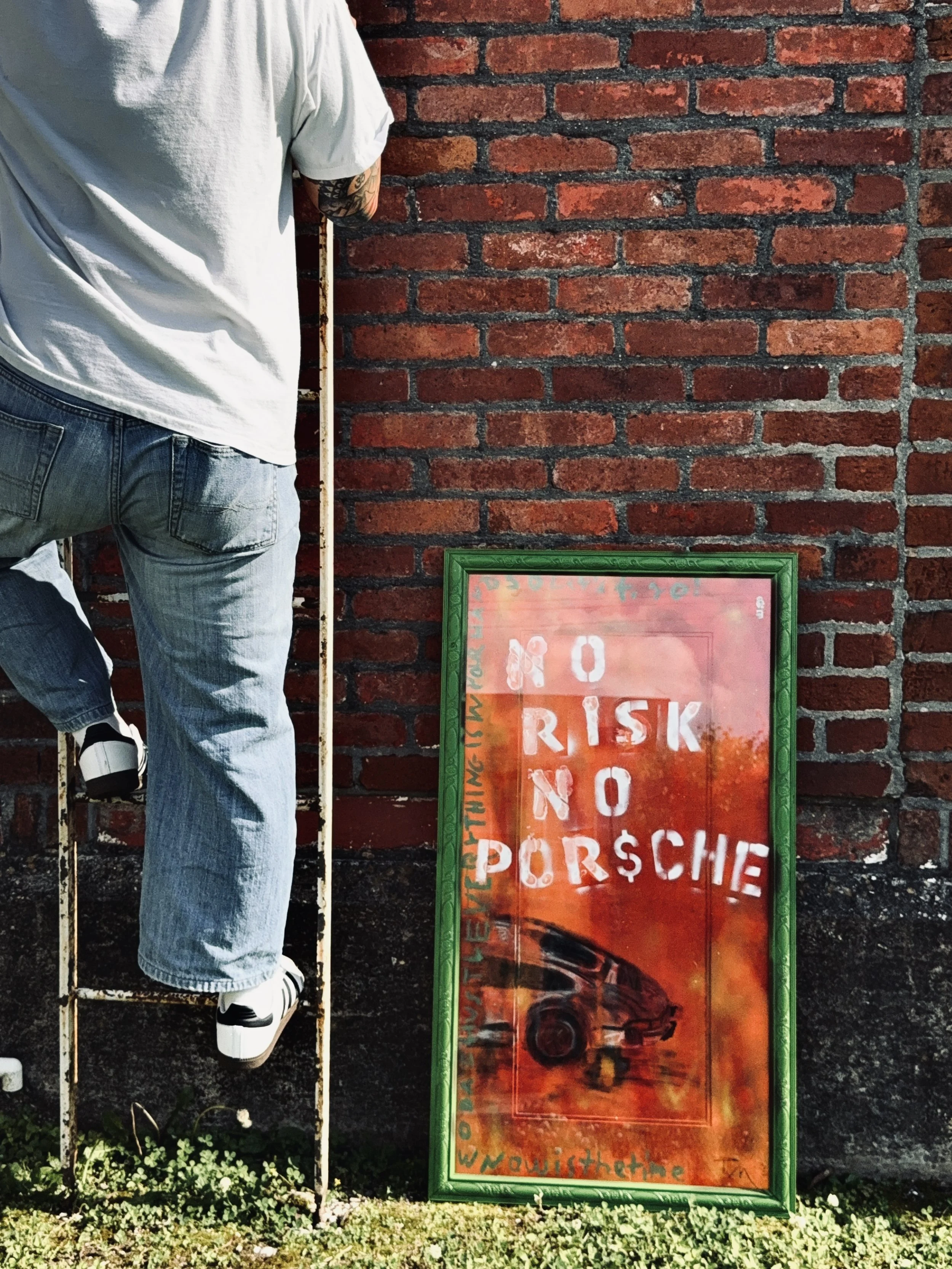 "No Rosk No Porsche" - $140 - Original - No Prints