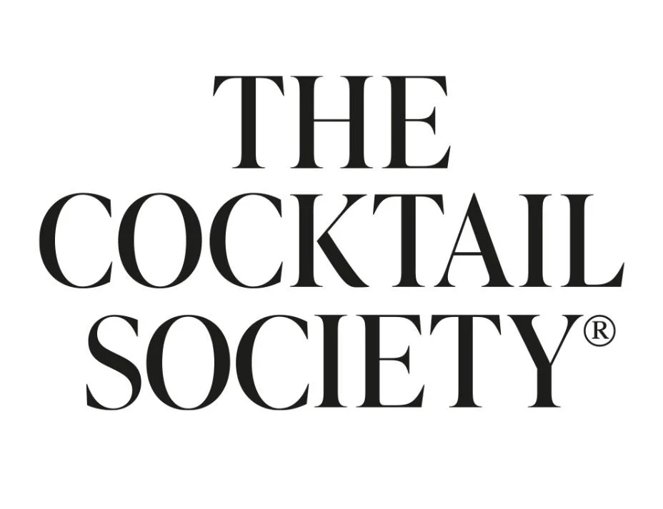 Text reading 'The Cocktail Society' in black font on a white background.