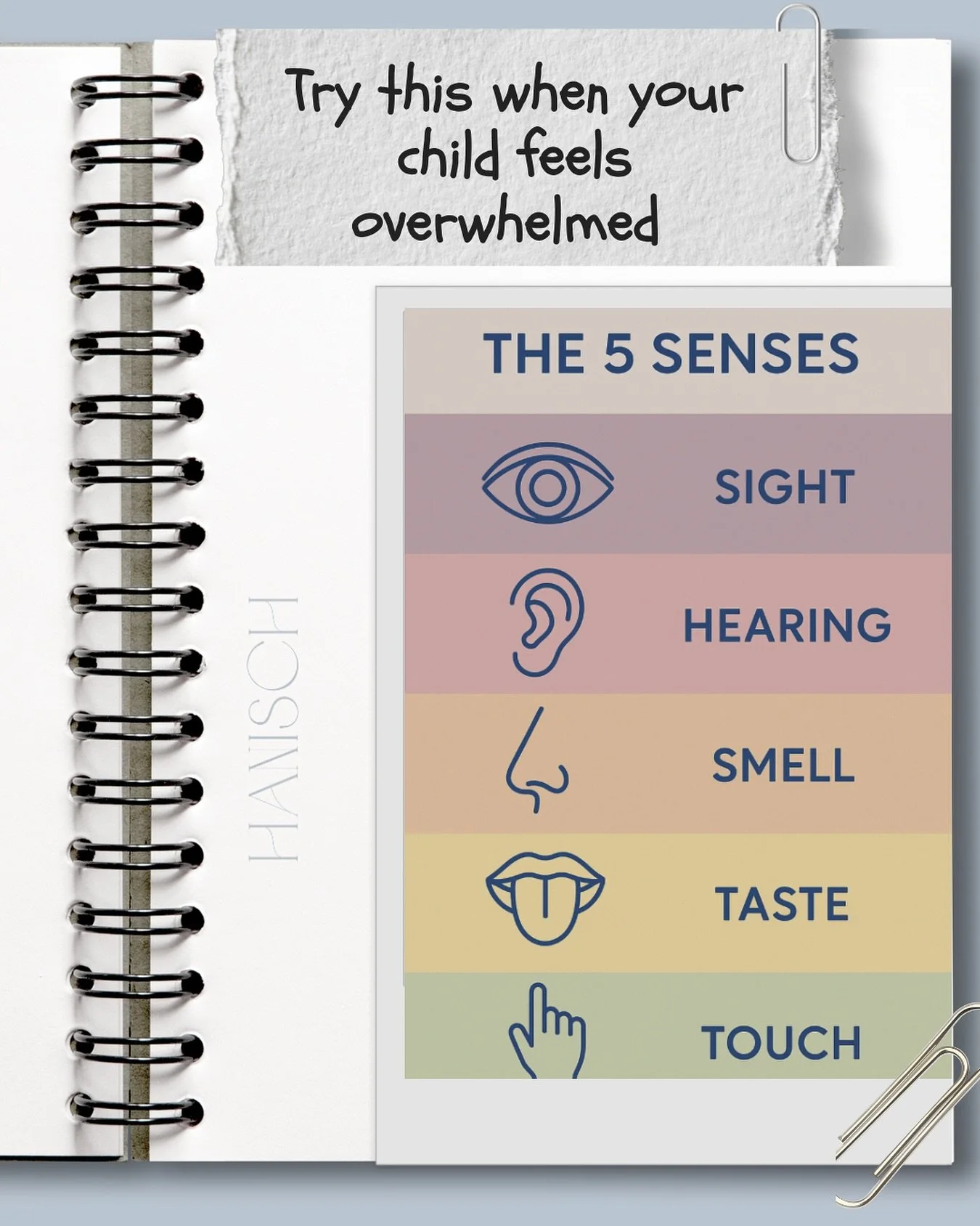 When your child is spiraling, logic won&rsquo;t help &mdash; but connection will.

Here&rsquo;s one quick grounding technique I teach families: 5-4-3-2-1 Senses Check-In.

👉 5 things you can see
👉 4 things you can touch
👉 3 things you can hear
👉 