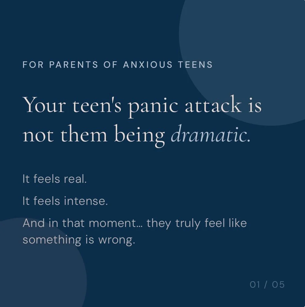 Your teen isn&rsquo;t being dramatic &mdash; their body genuinely believes it&rsquo;s in danger. 🚨

During a panic attack, the nervous system fires an alarm whether or not there&rsquo;s a real threat. Their heart races, breathing shortens, and their