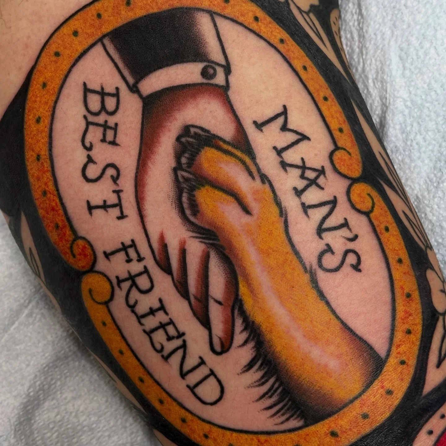 I love tattooing anything related to pets or animals, let&rsquo;s do more like this! From a larger sleeve that&rsquo;s currently in progress. Email me for appointments, check my scheduling highlight for details on how to book.