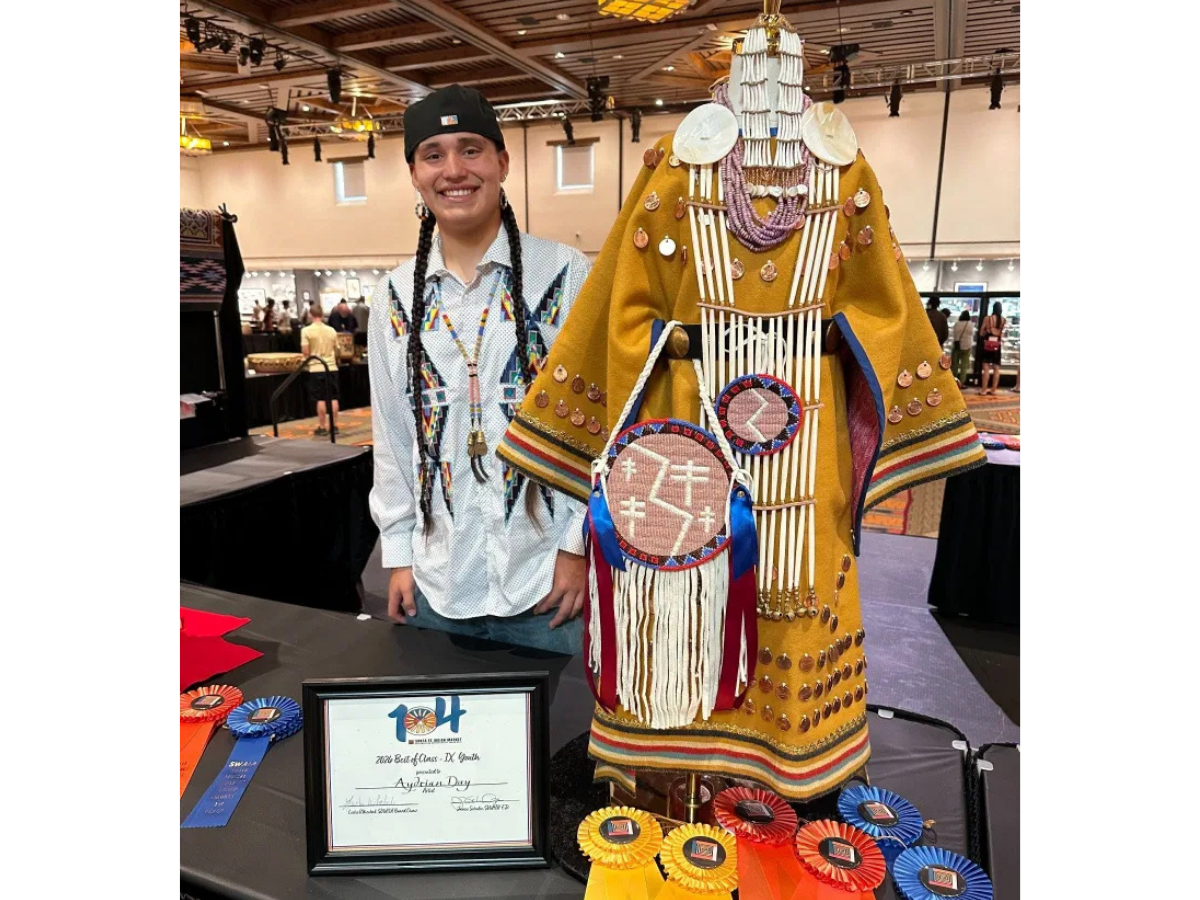 Young artists at the Santa Fe Indian Market are just beginning