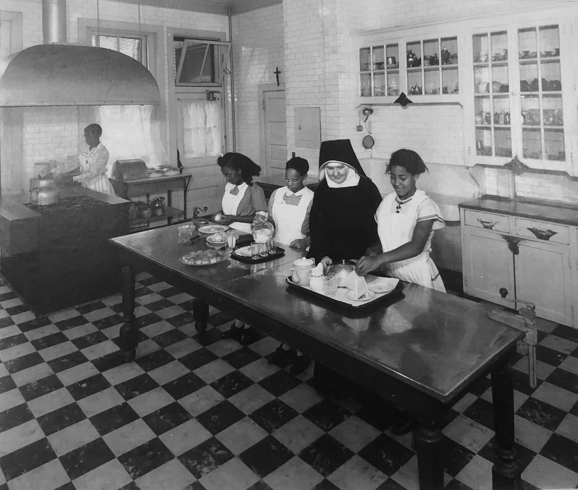 Late 19th Century The Franciscan Sisters convent was established in the 1890s for a group of English nuns who had come to Baltimore to work with the orphaned African-American children whom some other Roman Catholic orders would not assist.