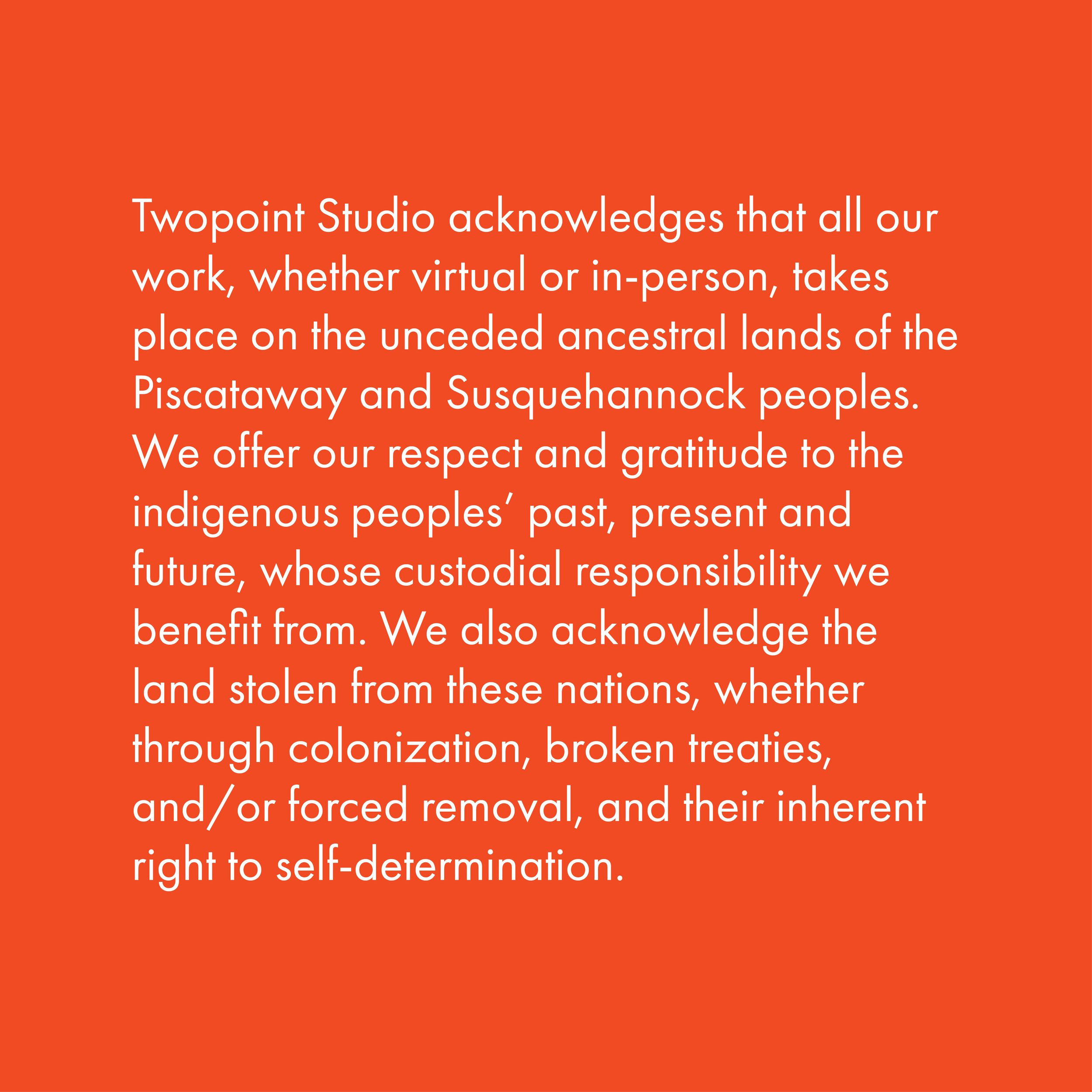  LAND ACKNOWLEDGEMENT 