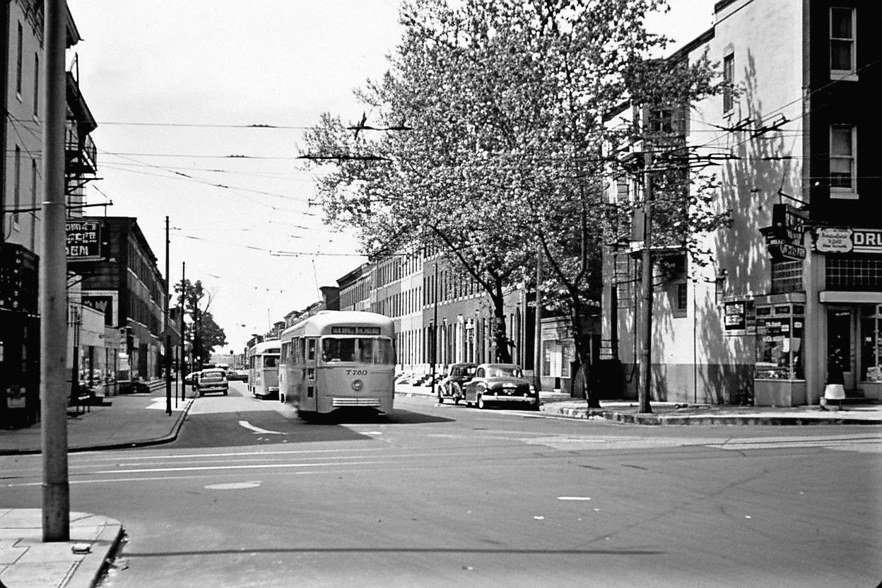 West Baltimore (Edmonson Ave) before the construction of the 2.3-mile "Highway to Nowhere".