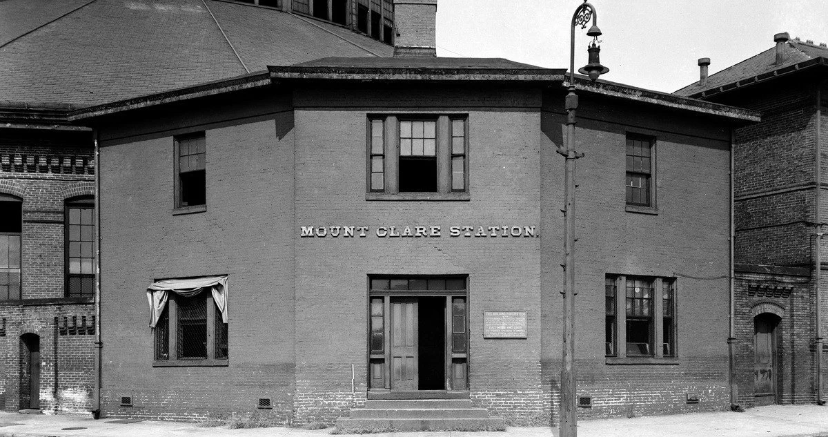 1830
The neighborhood’s story begins with the construction of Mt Clare Station, the first passenger rail station built by the B&O. Shortly, workers from all over Baltimore came to this area looking for work. (B&O Railroad Museum)