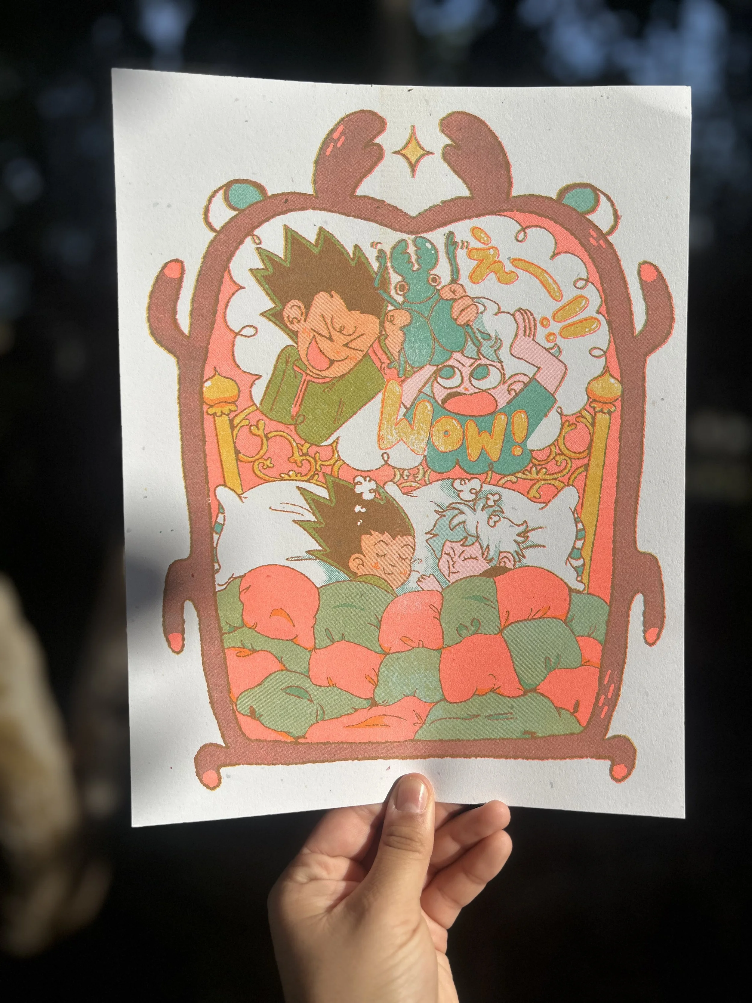 Hunter x Hunter Risograph Print