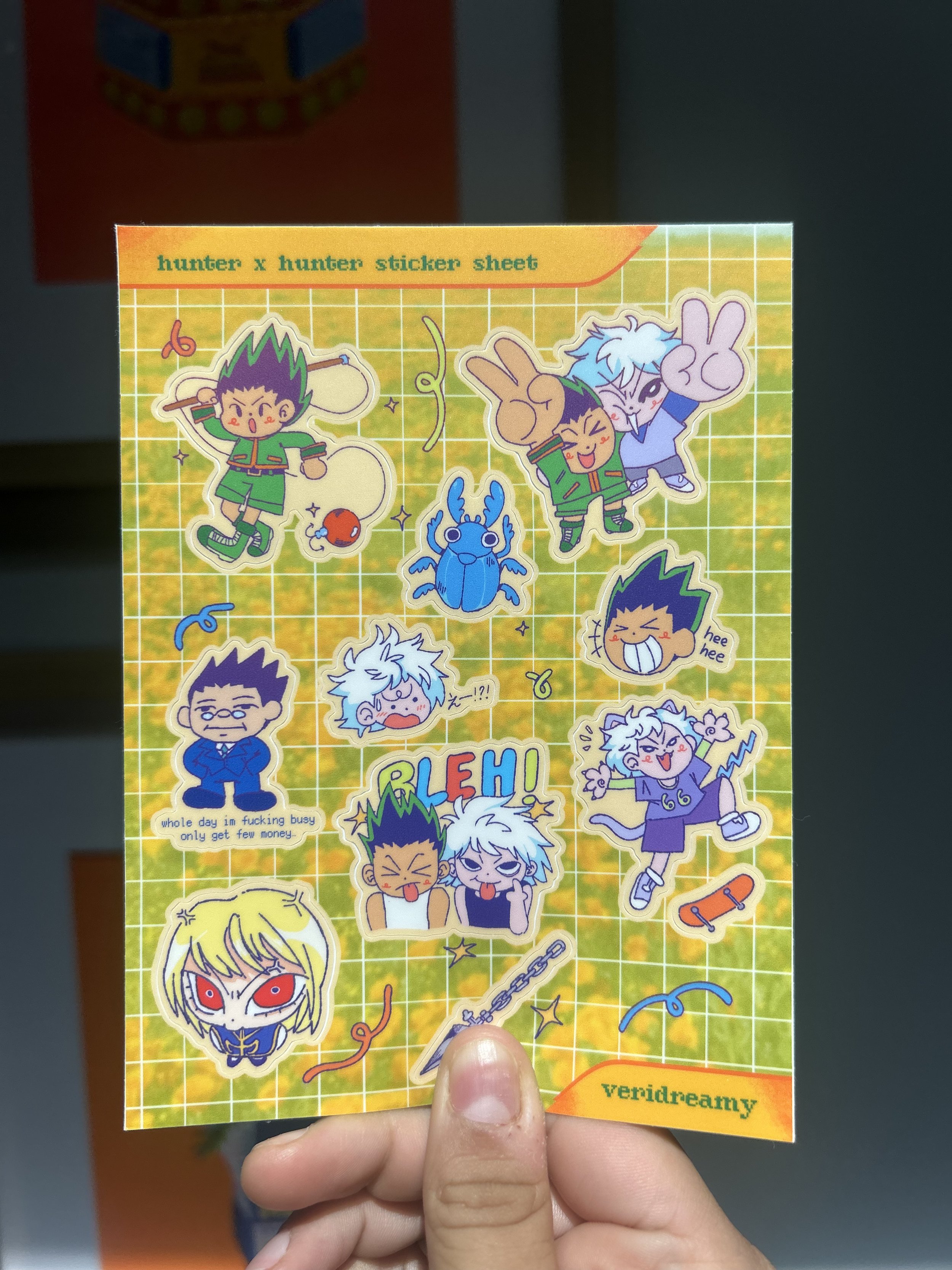 Hunter x Hunter Sticker Sheet