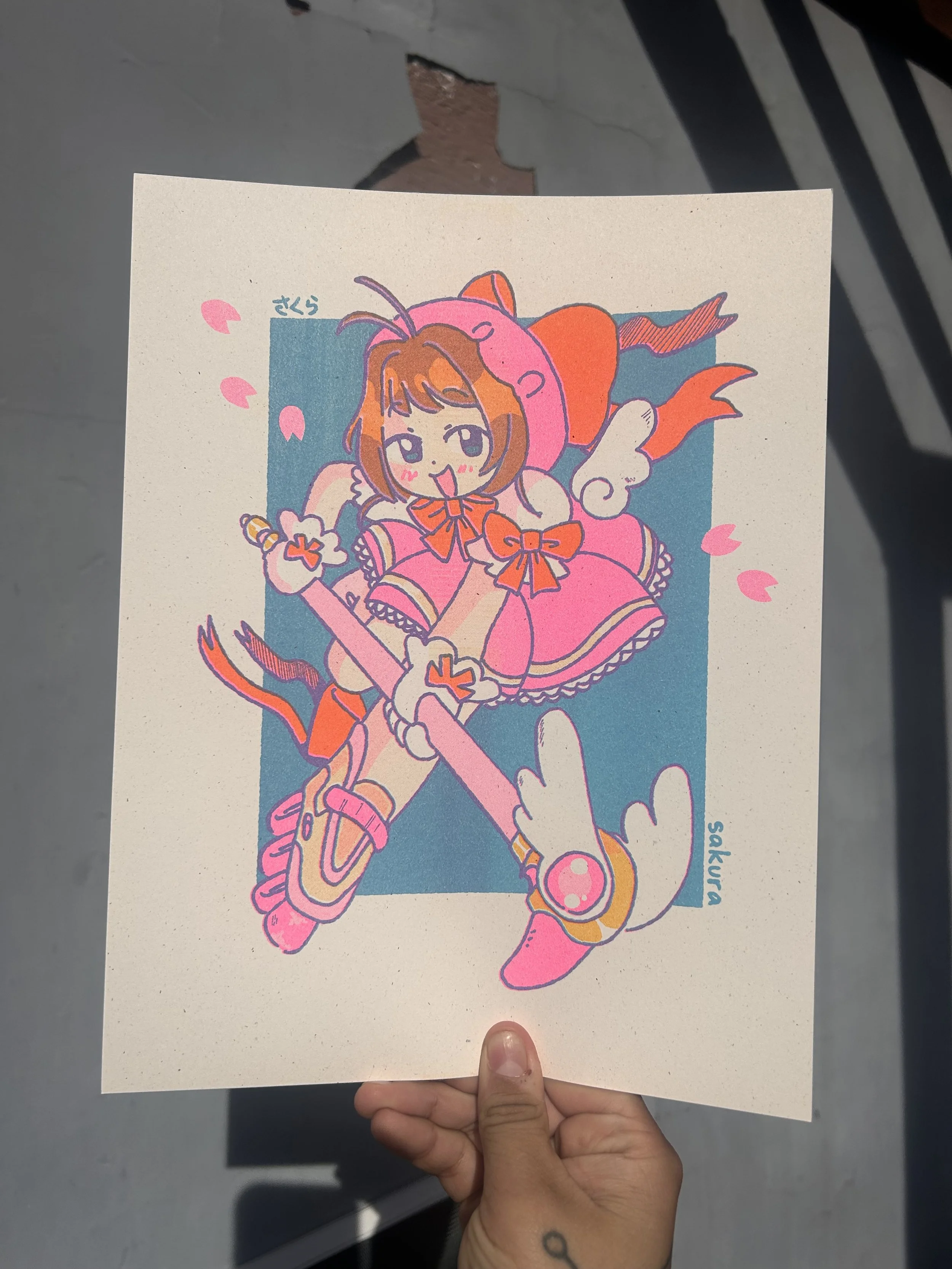 Cardcaptor Sakura Risograph Print