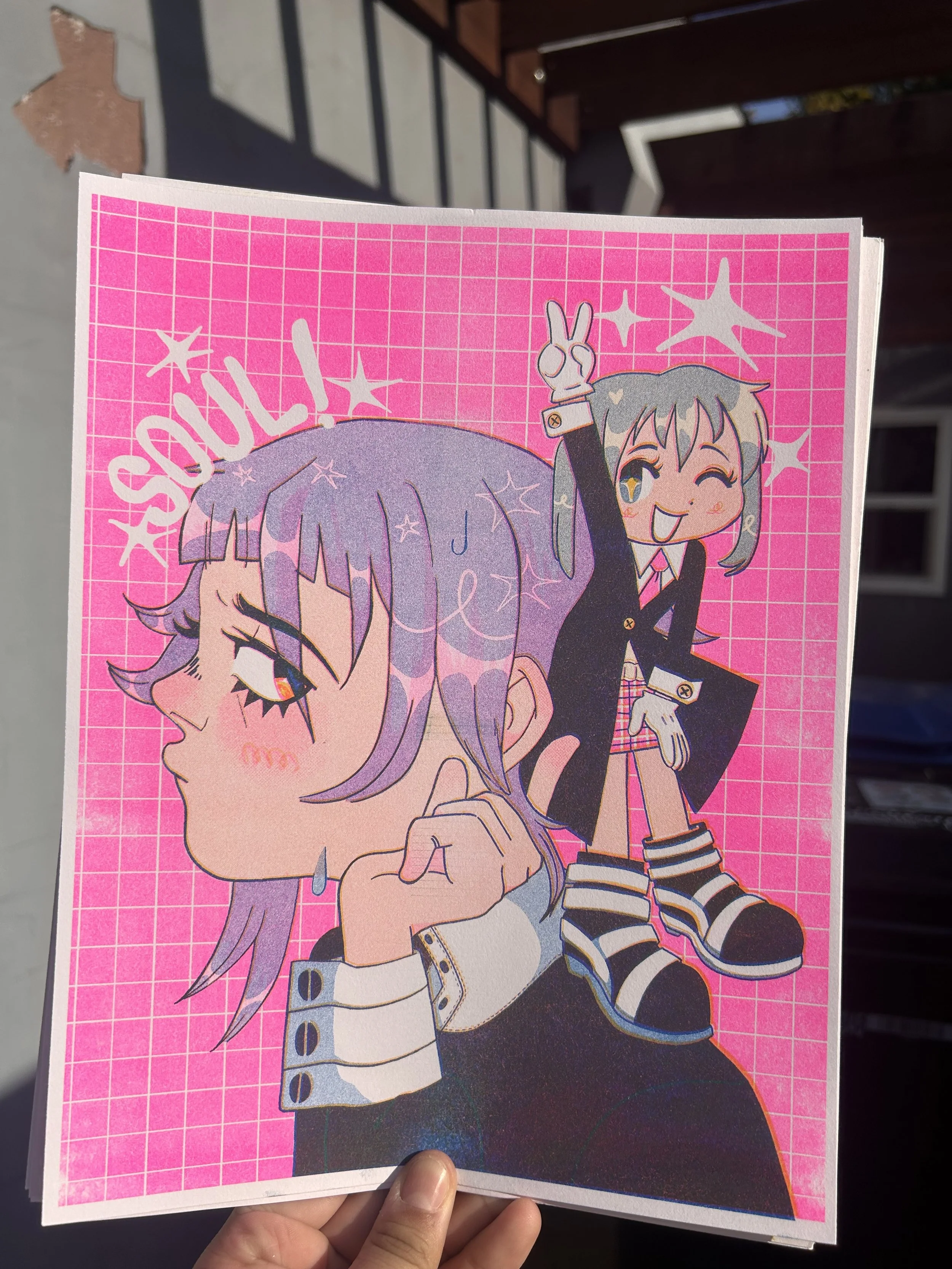 Soul Eater Risograph Print