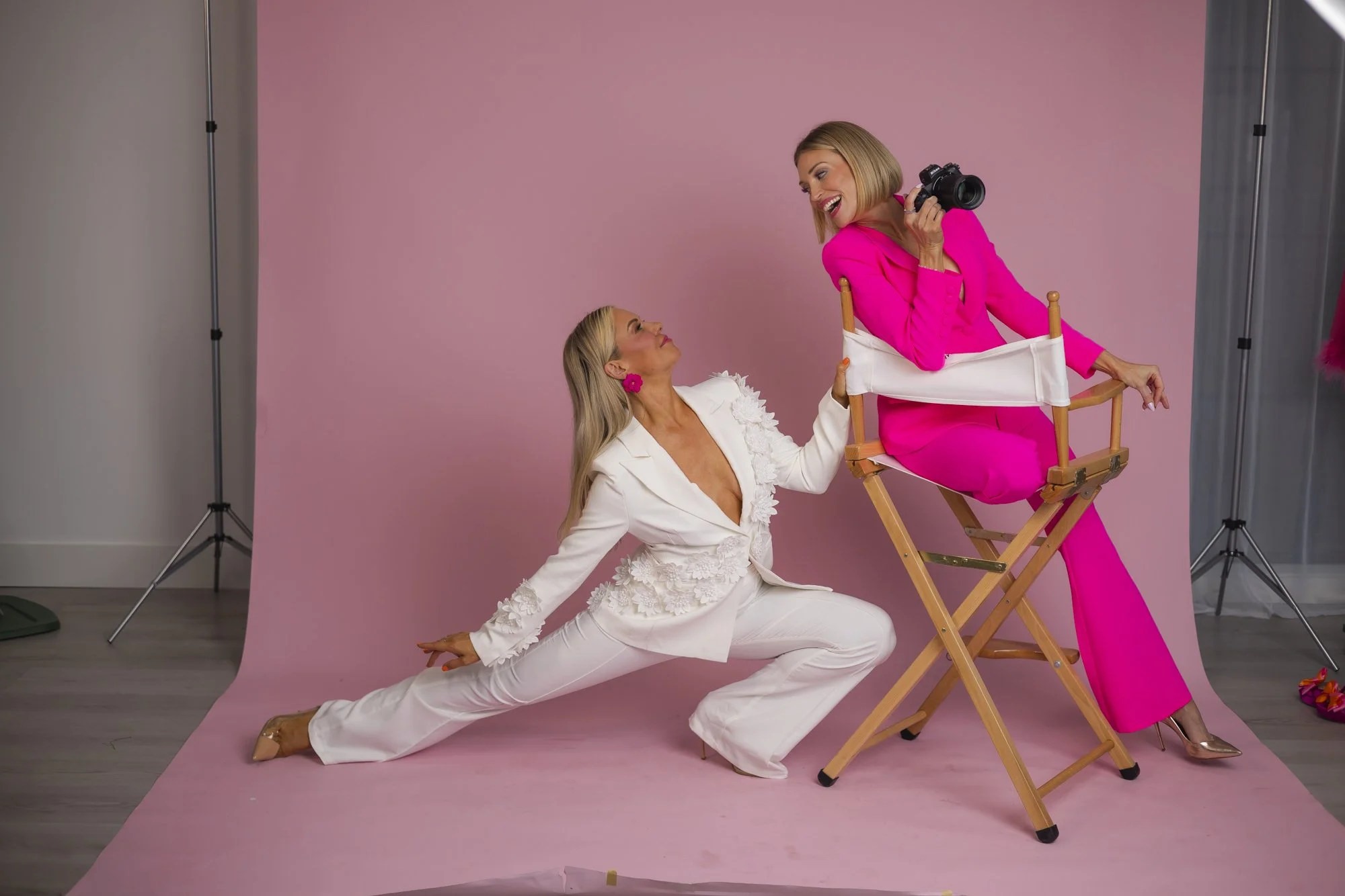 Women-led brand production team creating high-impact personal brand imagery