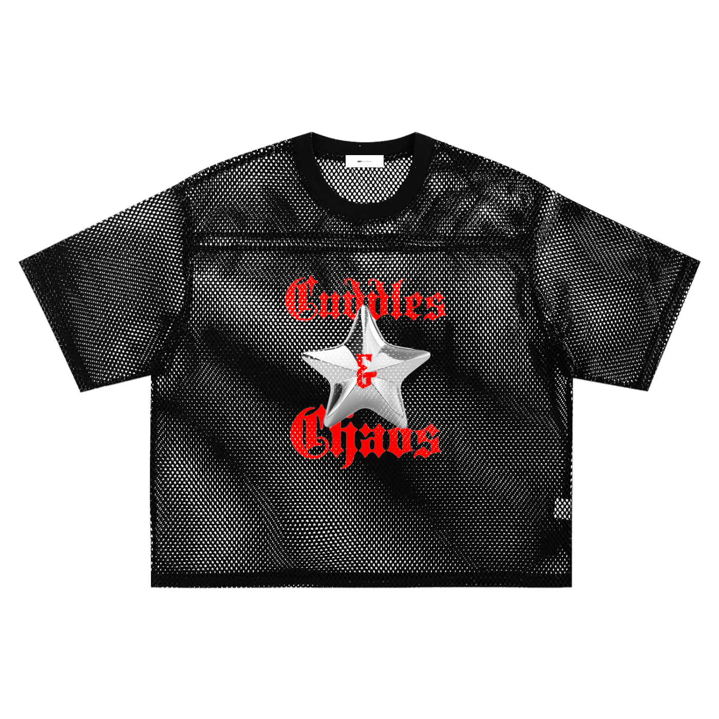 cuddles & chaos - mesh tee