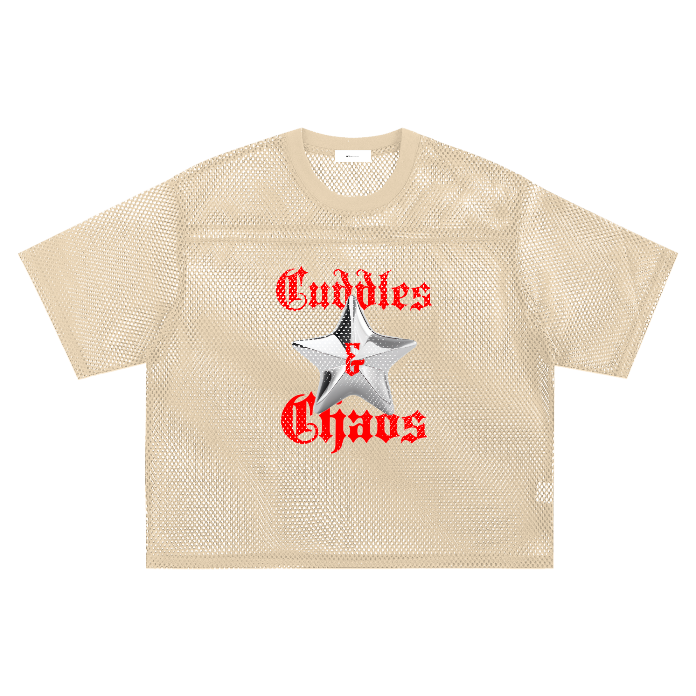 cuddles & chaos - mesh tee