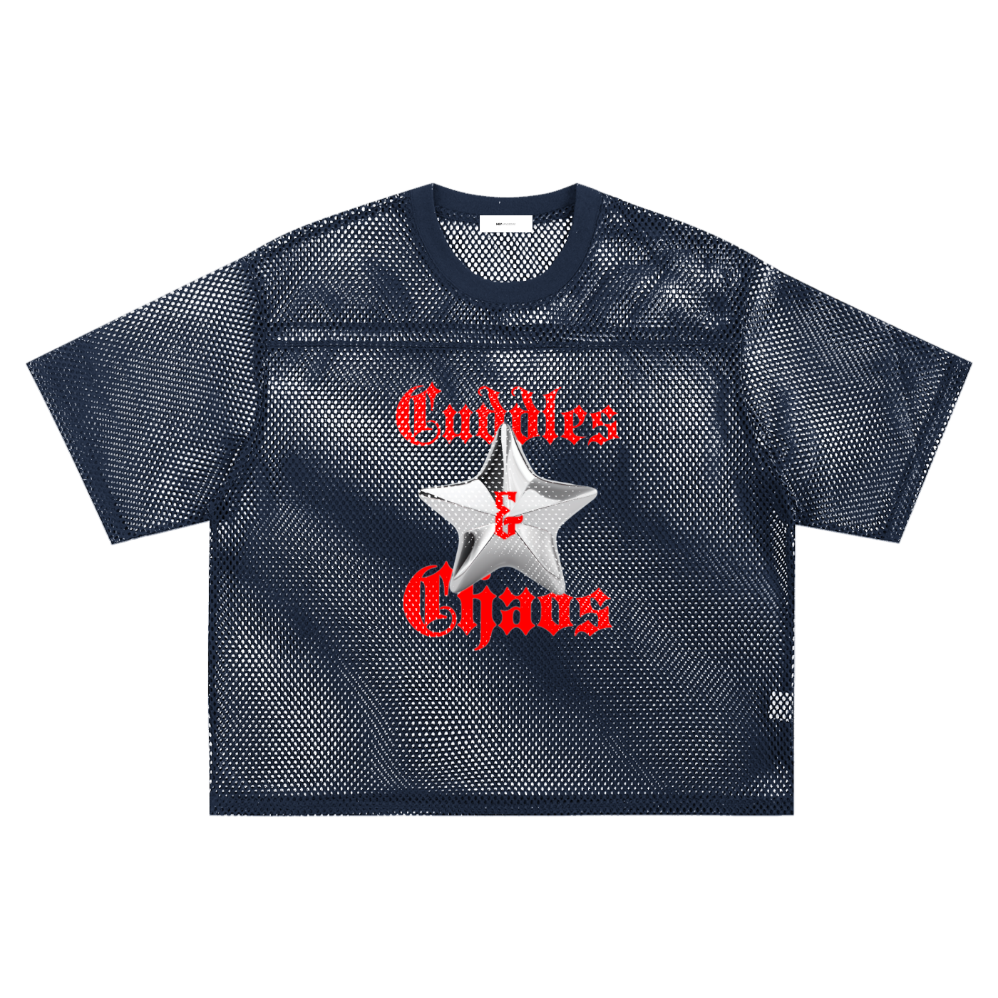 cuddles & chaos - mesh tee