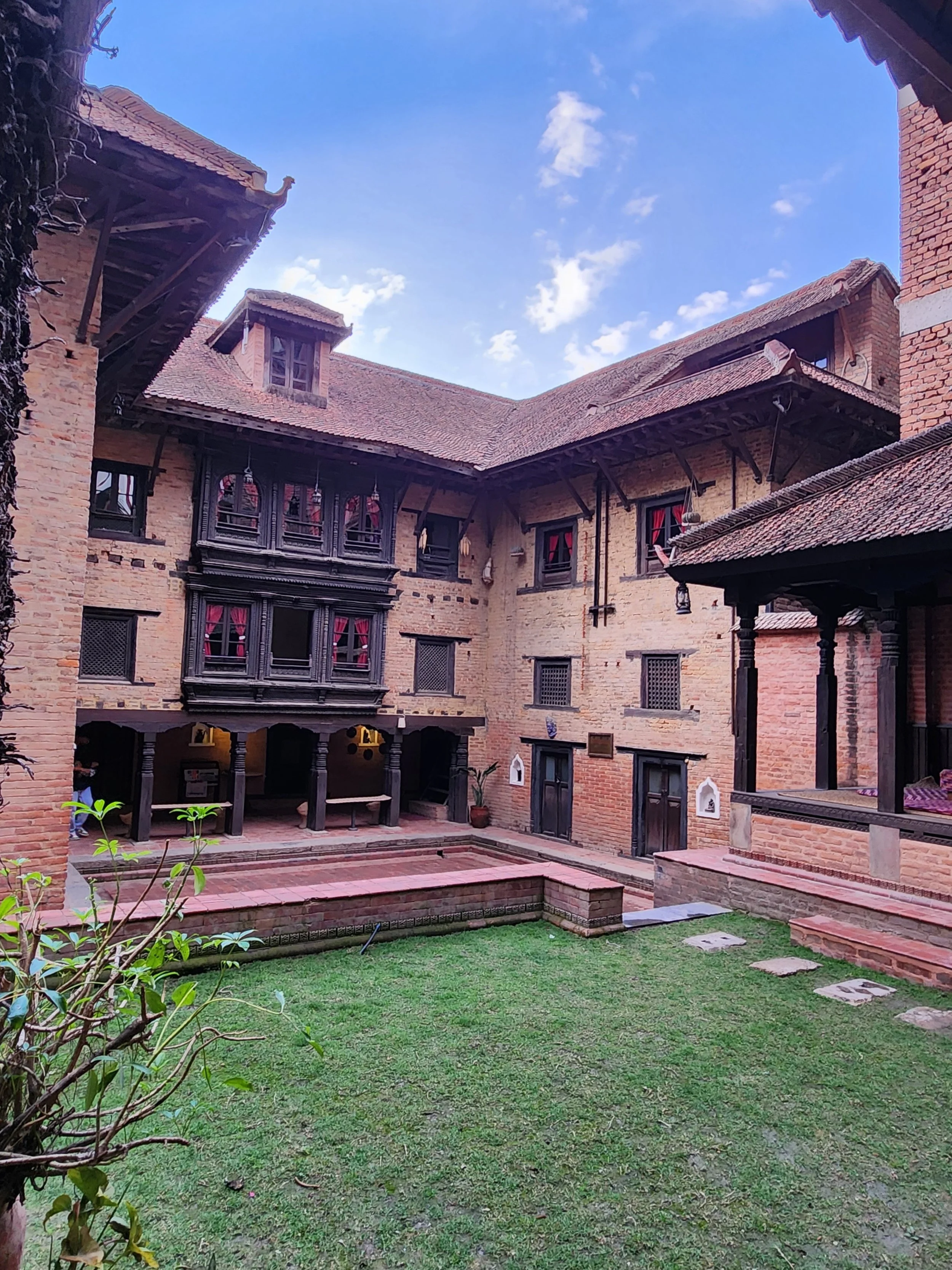 courtyard of Nepal basecamp